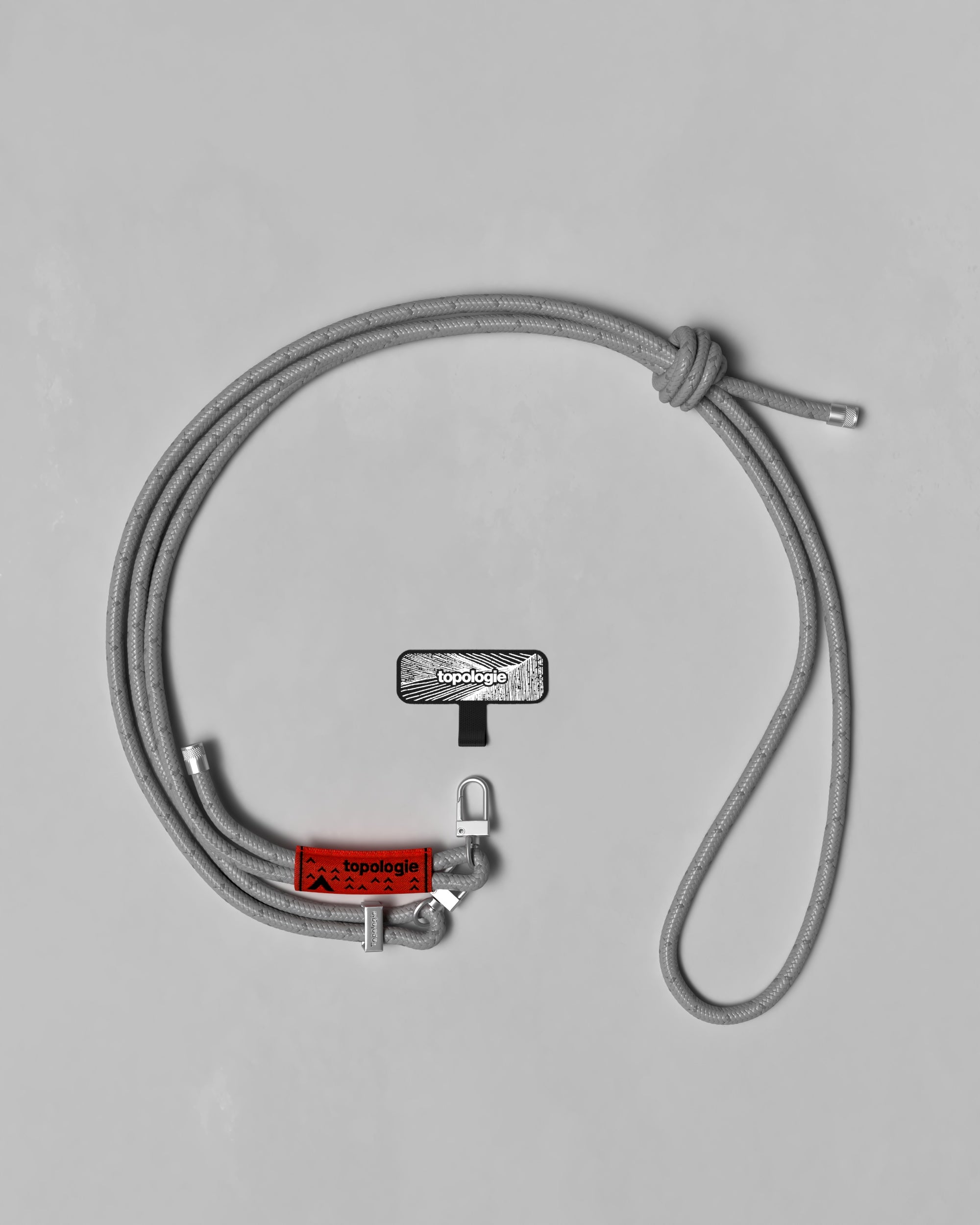 6.0mm Rope / Slate Reflective + Phone Strap Adapter