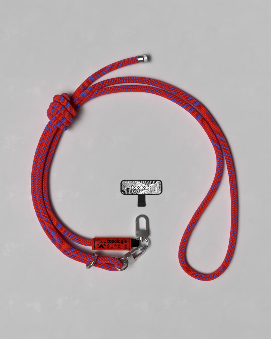 8.0mm Rope / Red Blue Lattice + Phone Strap Adapter