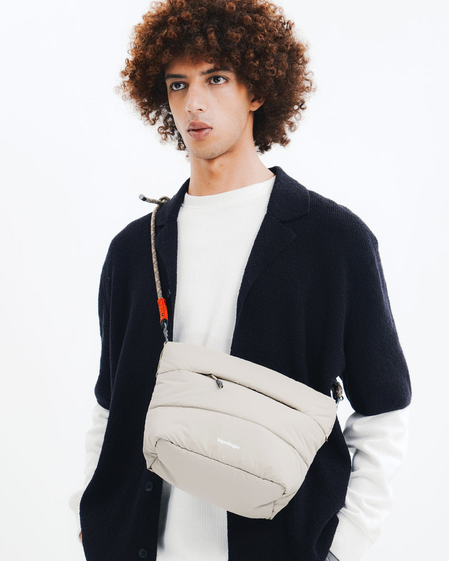 Besace / Off White (Puffer) / To-go Strap Wide / Pebble