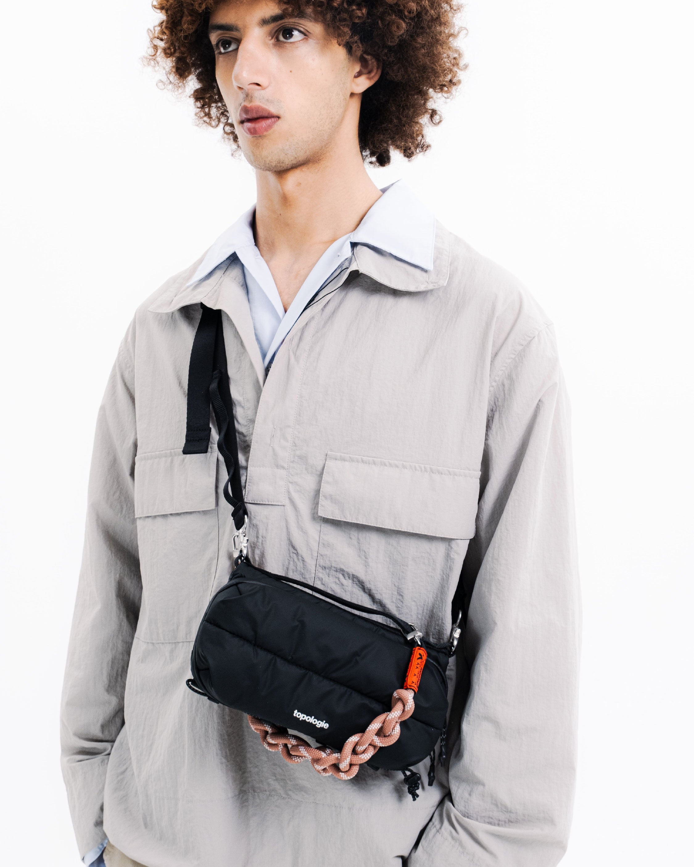 Bottle Sacoche / Moss (Puffer) / 3.0mm Tricord / Purple Yellow