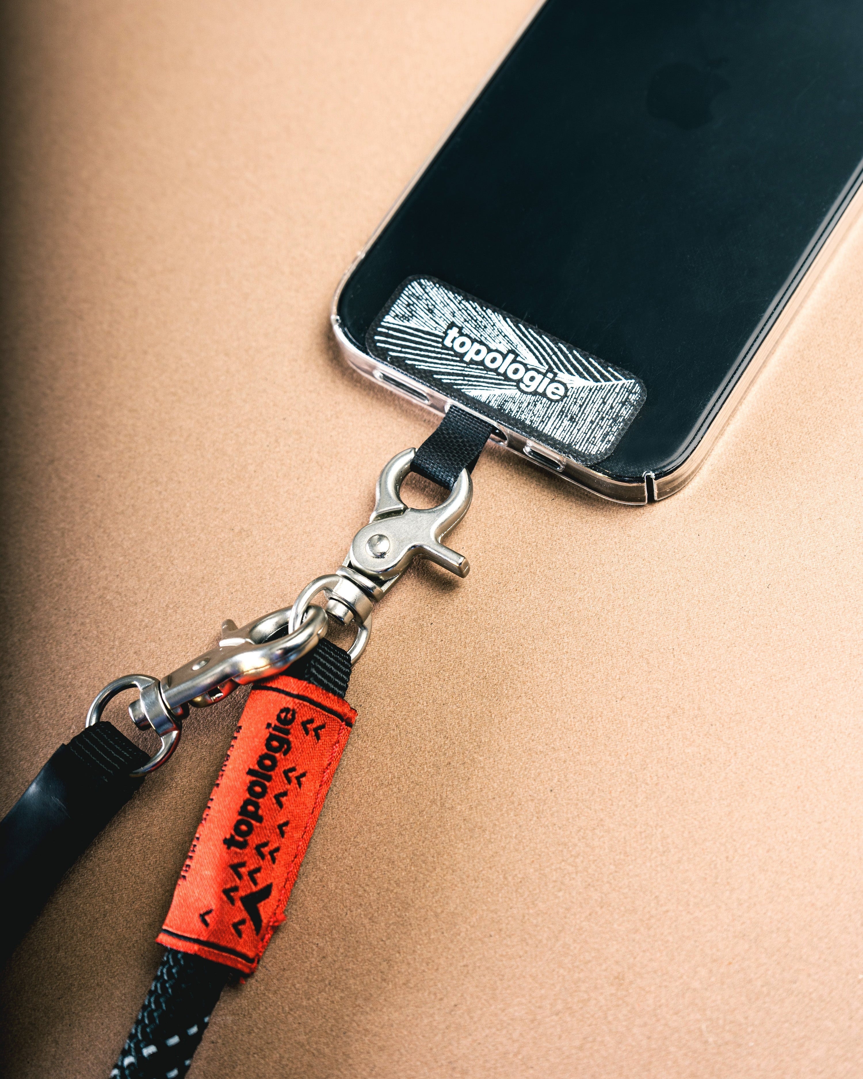 6.0mm Rope / Slate Reflective + Phone Strap Adapter