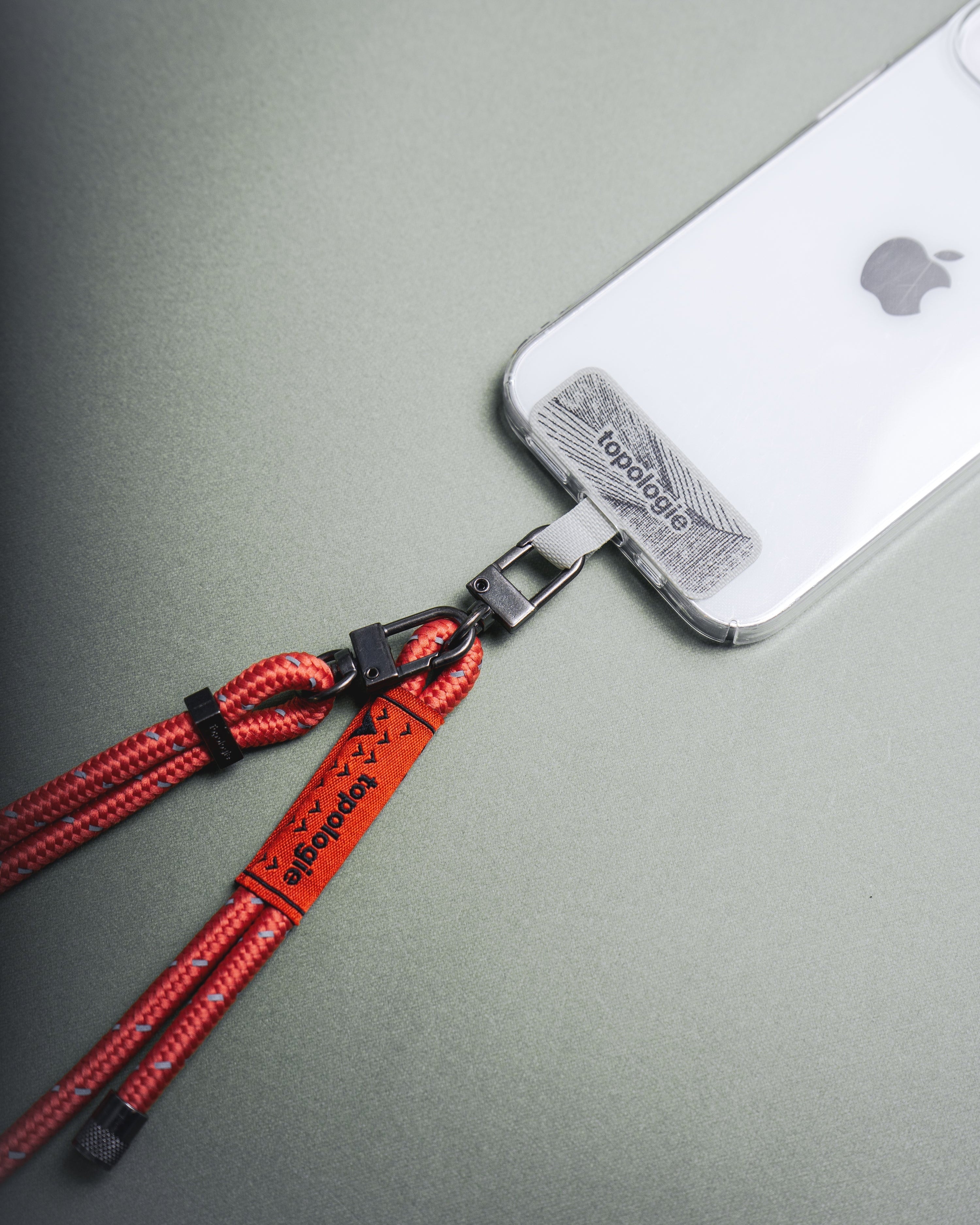 6.0mm Rope / Slate Reflective + Phone Strap Adapter