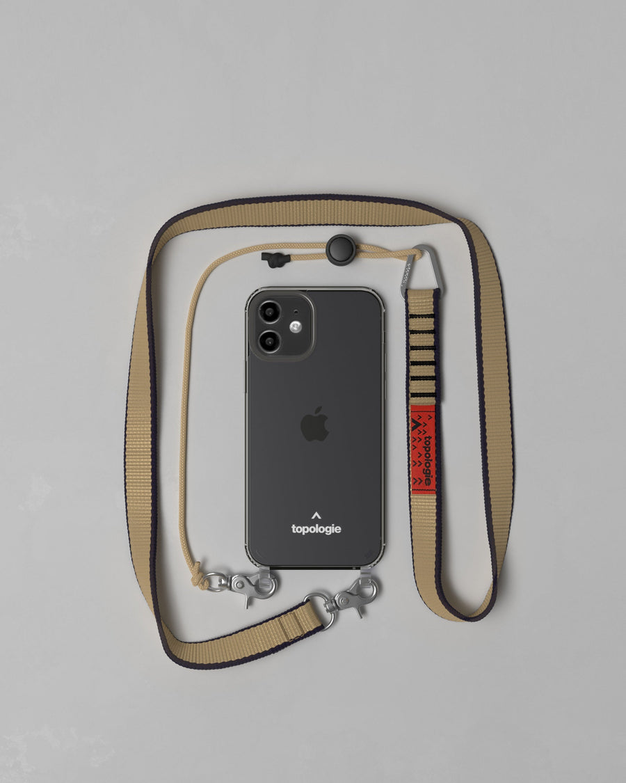 Verdon Phone Case / Clear / 20mm Khaki