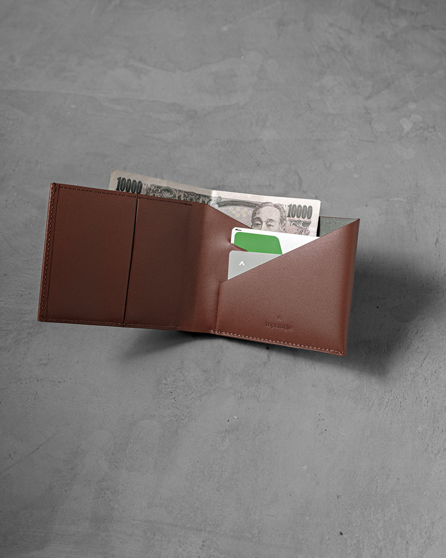 Slim Coin Wallet Plus Brown