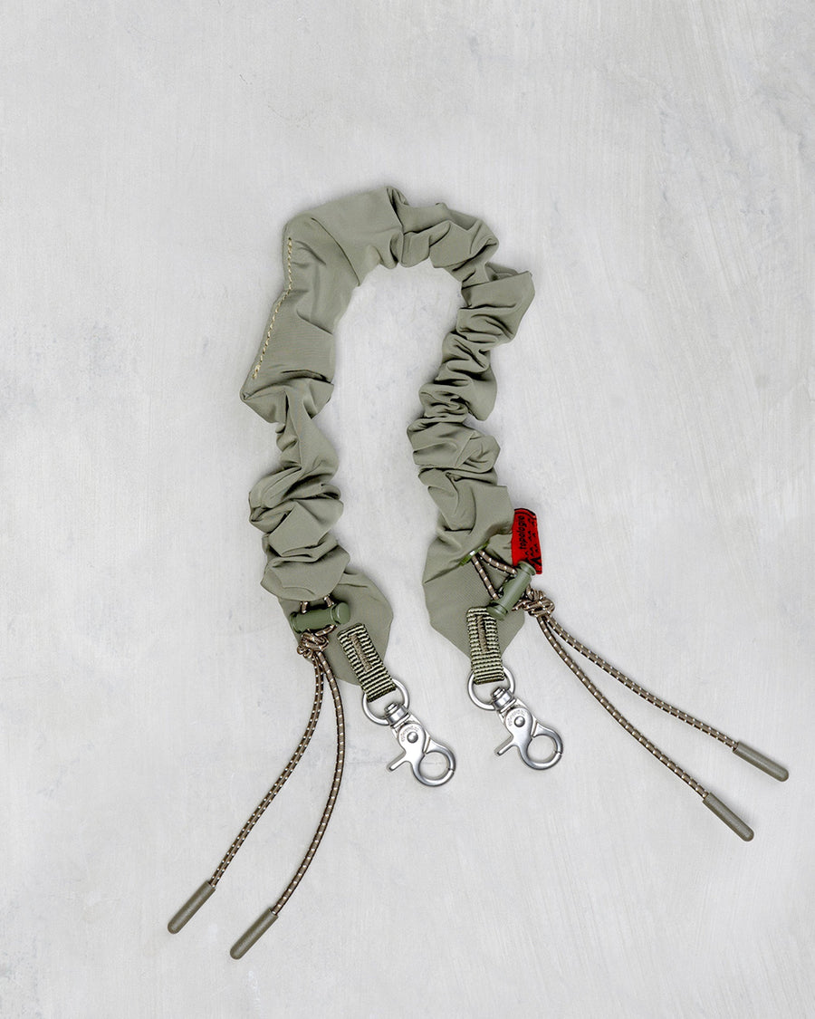 Bungee Wrist Strap / Army Green Satin