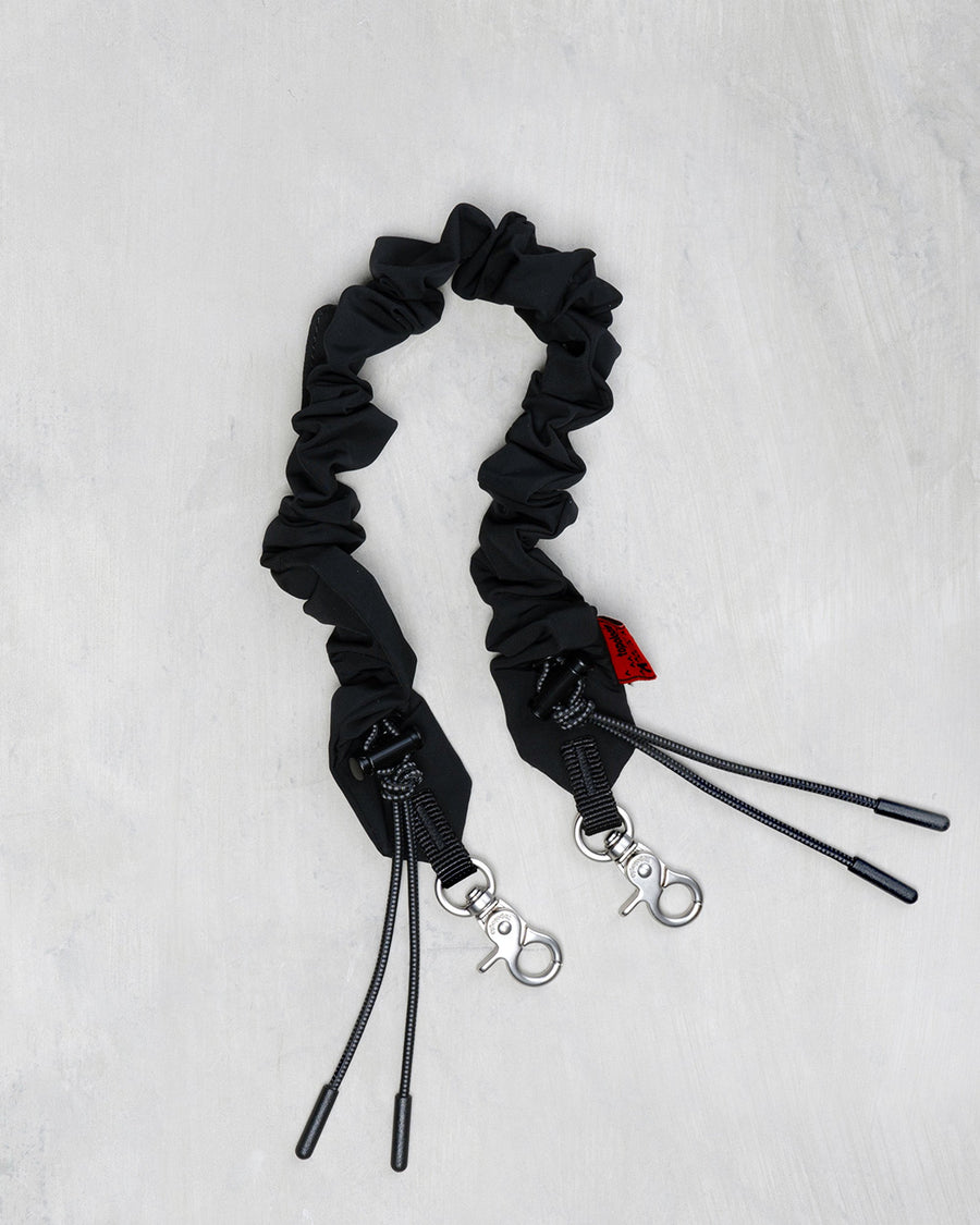 Bungee Wrist Strap / Black Satin