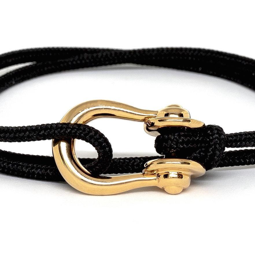 Kalymnos / Black Solid Gold Bracelet