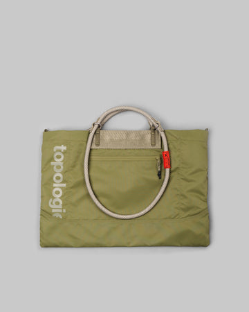 Utility Messenger / Olive / 10mm Rope Loop Sage Lattice