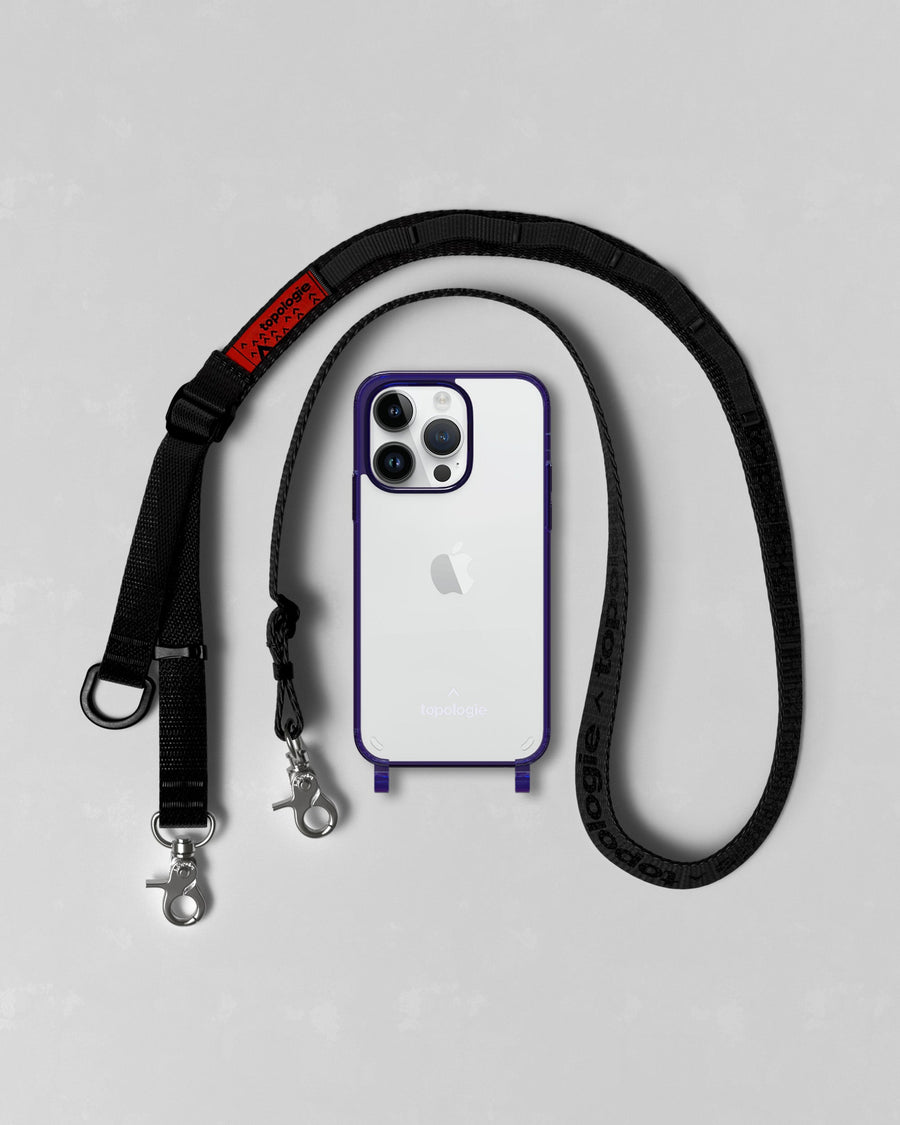 Verdon Phone Case / Neon Purple  / Utility Sling Black