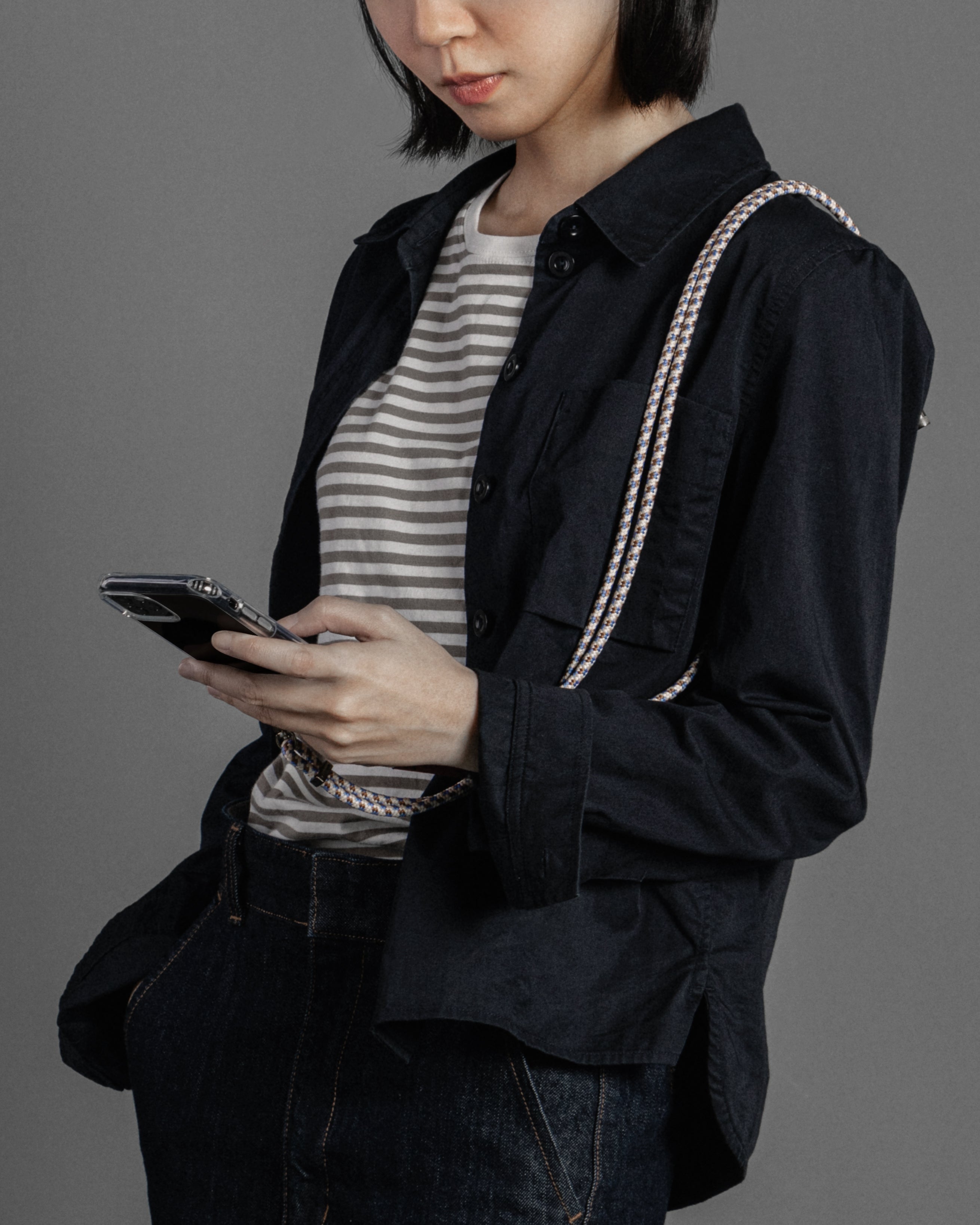 Verdon Phone Case / Clear / 6.0mm Beige Purple