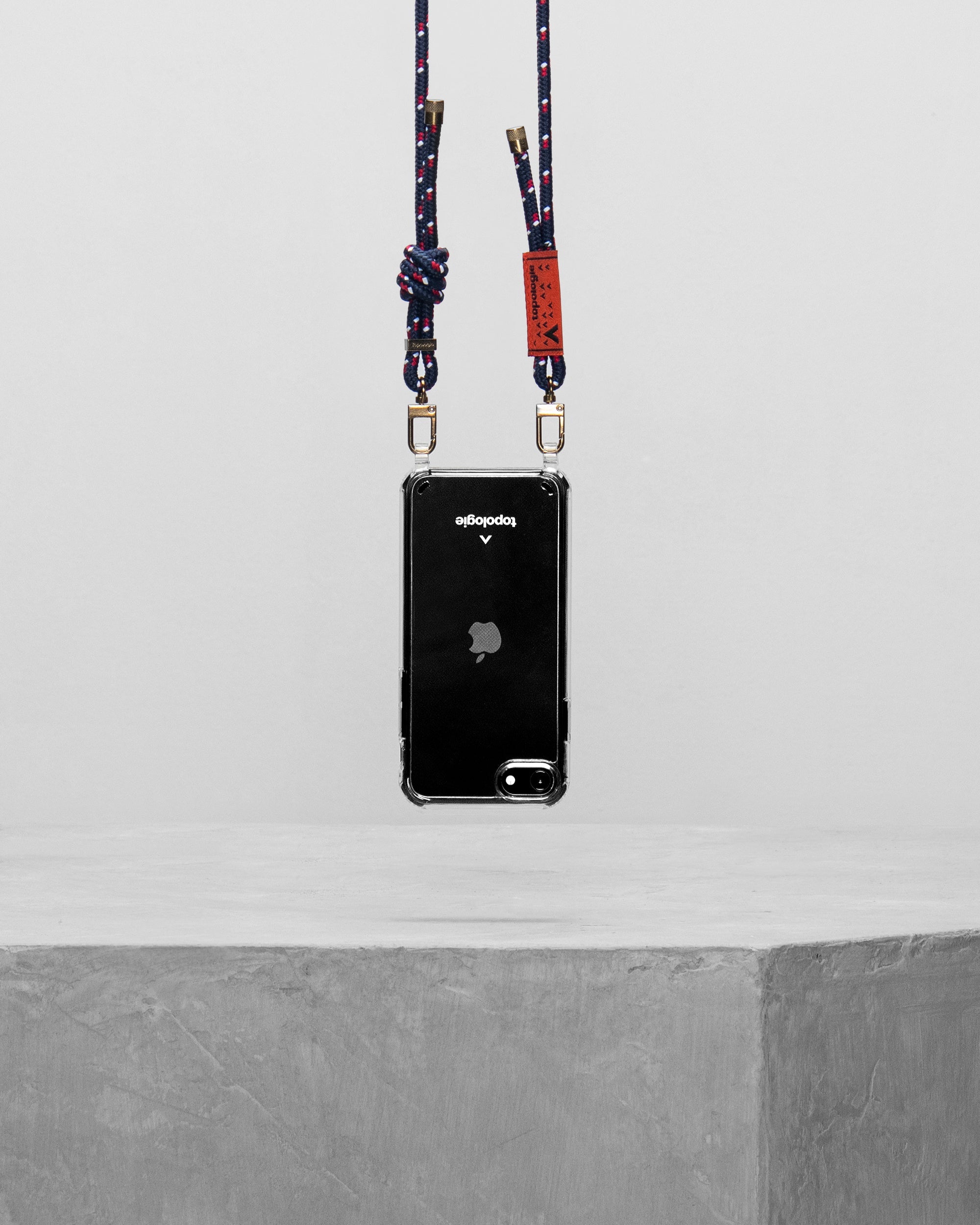 Verdon Phone Case / Clear / 6.0mm Navy Patterned