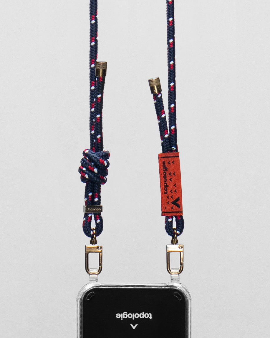 Verdon Phone Case / Clear / 6.0mm Navy Patterned