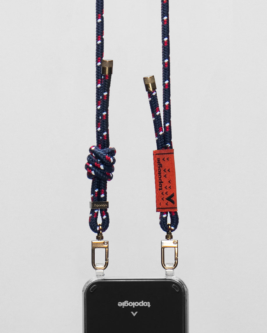 Verdon Phone Case / Clear / 6.0mm Navy Patterned