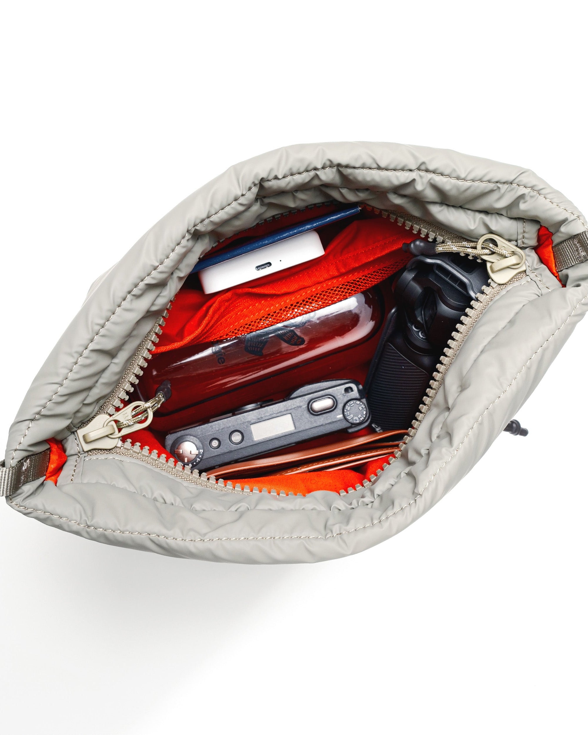 Besace / Off White (Puffer) / To-go Strap Wide / Pebble