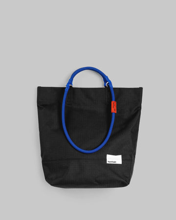 Loop Tote / Black / 10mm Future Blue Lattice