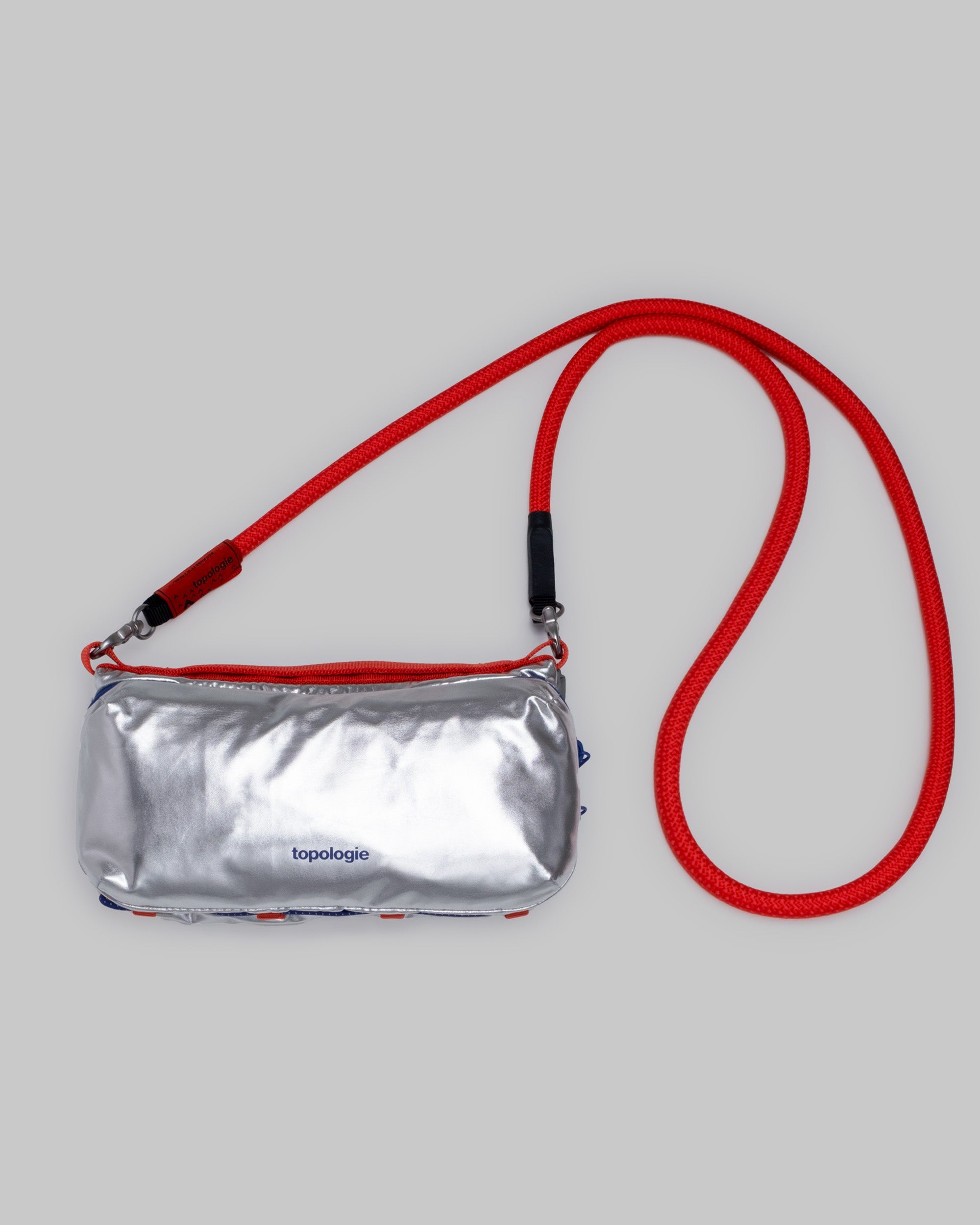 Bottle Sacoche Medium / Satellite / Metallic / 10mm Rope / Flash Topologie Red