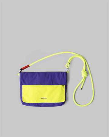 Musette Small / Electric Purple / Neon Yellow (Papery) / 6.0mm Rope / Neon Yellow