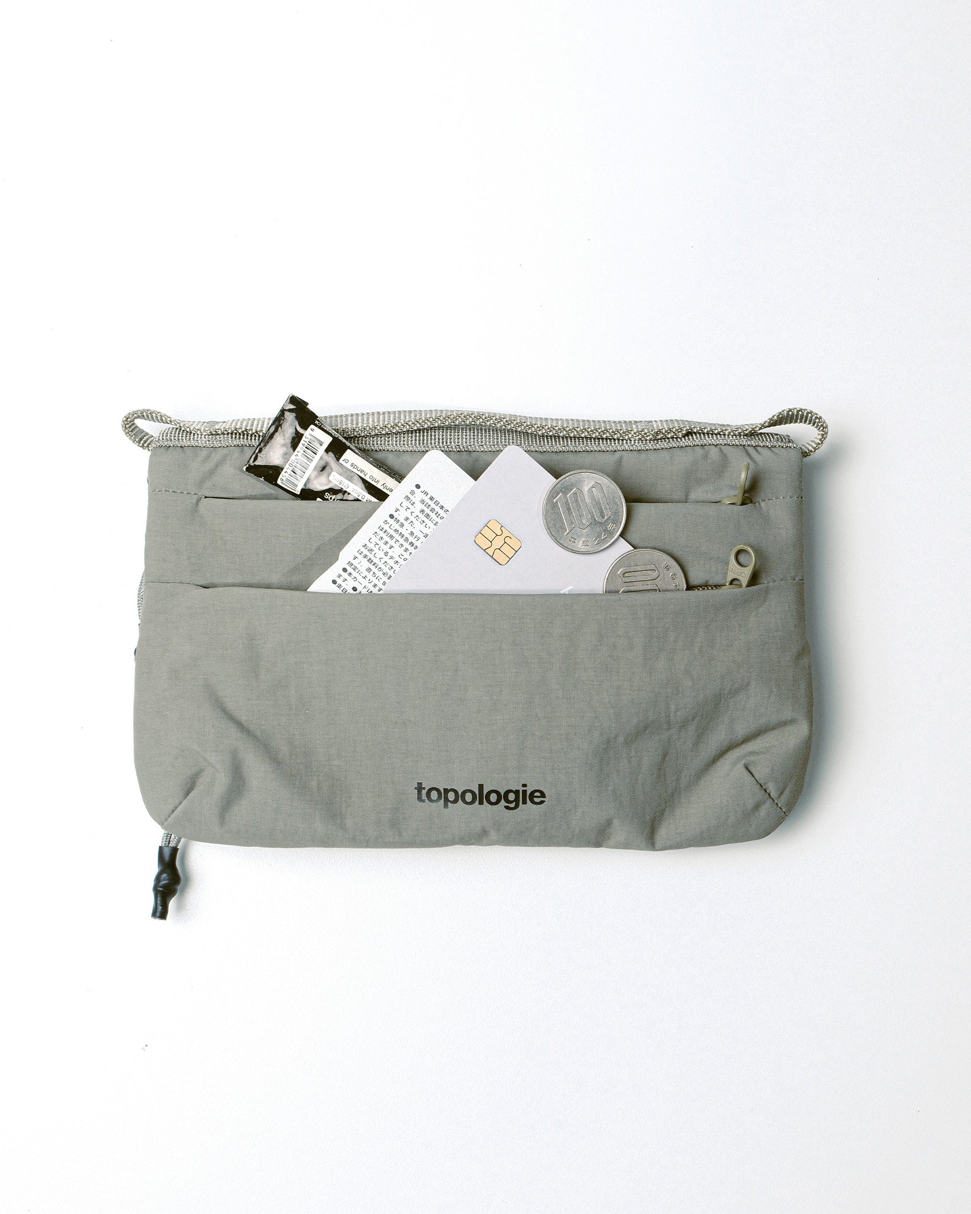 Phone Sacoche 90 / Moss (Papery) / To-go Strap Regular / Icelandic Blue